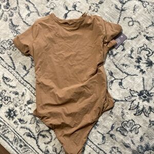 Brown Short Sleeve Bodysuit
